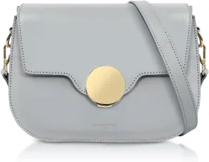 San Pedro Leather Shoulder Bag, 9.8 x 7.5 x 3.1 inches, Goldtone Hardware