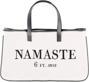 Santa Barbara Design Studio Face Canvas Tote, Large, Namaste (G5736)