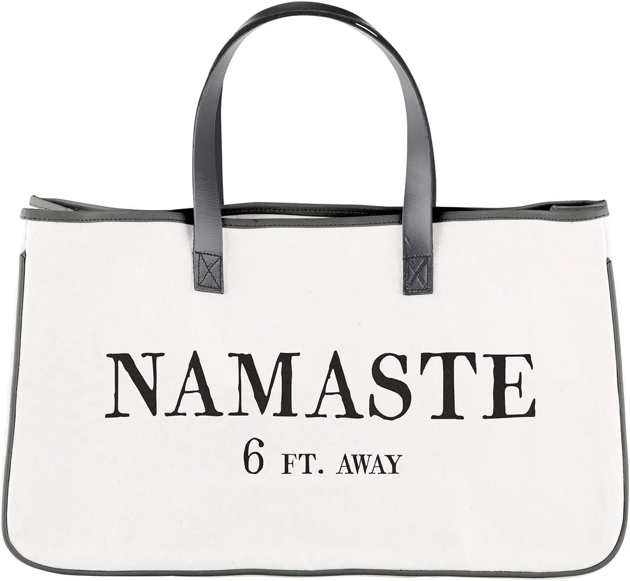 Santa Barbara Design Studio Face Canvas Tote, Large, Namaste (G5736)