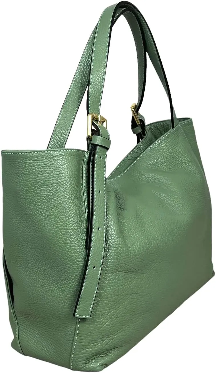 Sarin Shoulder Bag, Genuine Leather Made in Italy