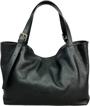 Sarin Shoulder Bag, Genuine Leather Made in Italy