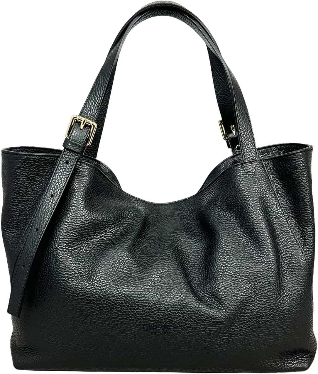 Sarin Shoulder Bag, Genuine Leather Made in Italy