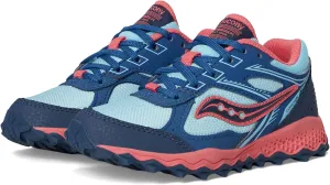 Saucony Cohesion TR14 LTT Trail Running Shoe (Little Big Kid) Sneaker, Aqua/Coral, 4.5 US Unisex