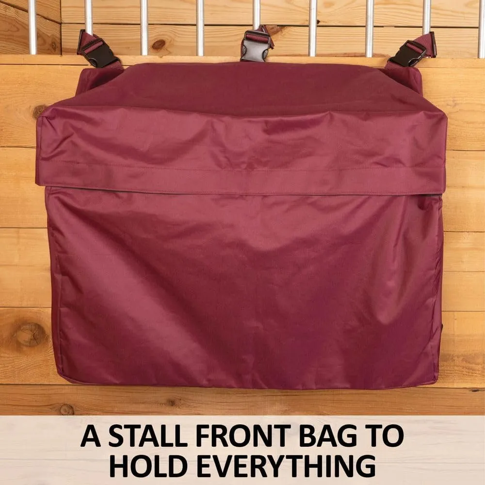 Schneiders Stall Front Large Horsewear Bag II | Durable 600D Polyester | Teflon Coated | Extra Large Capacity | Secure Fastening | Color Black