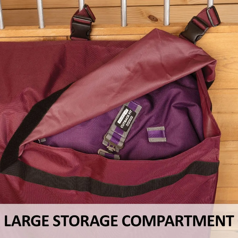 Schneiders Stall Front Large Horsewear Bag II | Durable 600D Polyester | Teflon Coated | Extra Large Capacity | Secure Fastening | Color Black