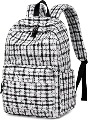 School Backpack for Teens Large Corduroy Bookbag Lightweight Girls Boys Casual High School College 17 inch Laptop Travel Bag