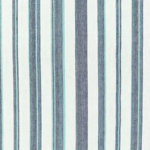 Schumacher Riviera Stripe Delft Fabric