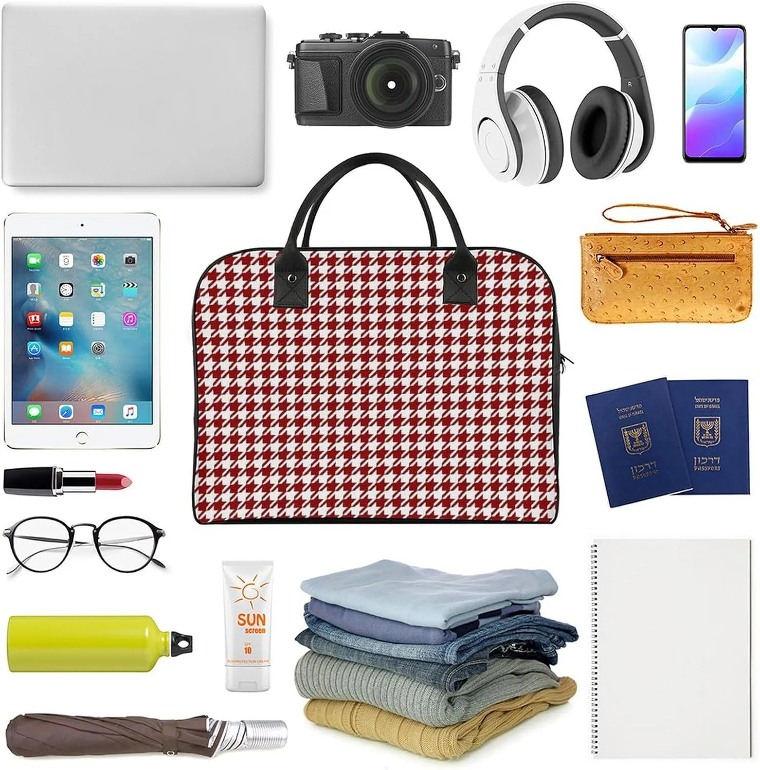 Scottish Clan Home Hume Fashionable Large Capacity Travel Handbag Unisex