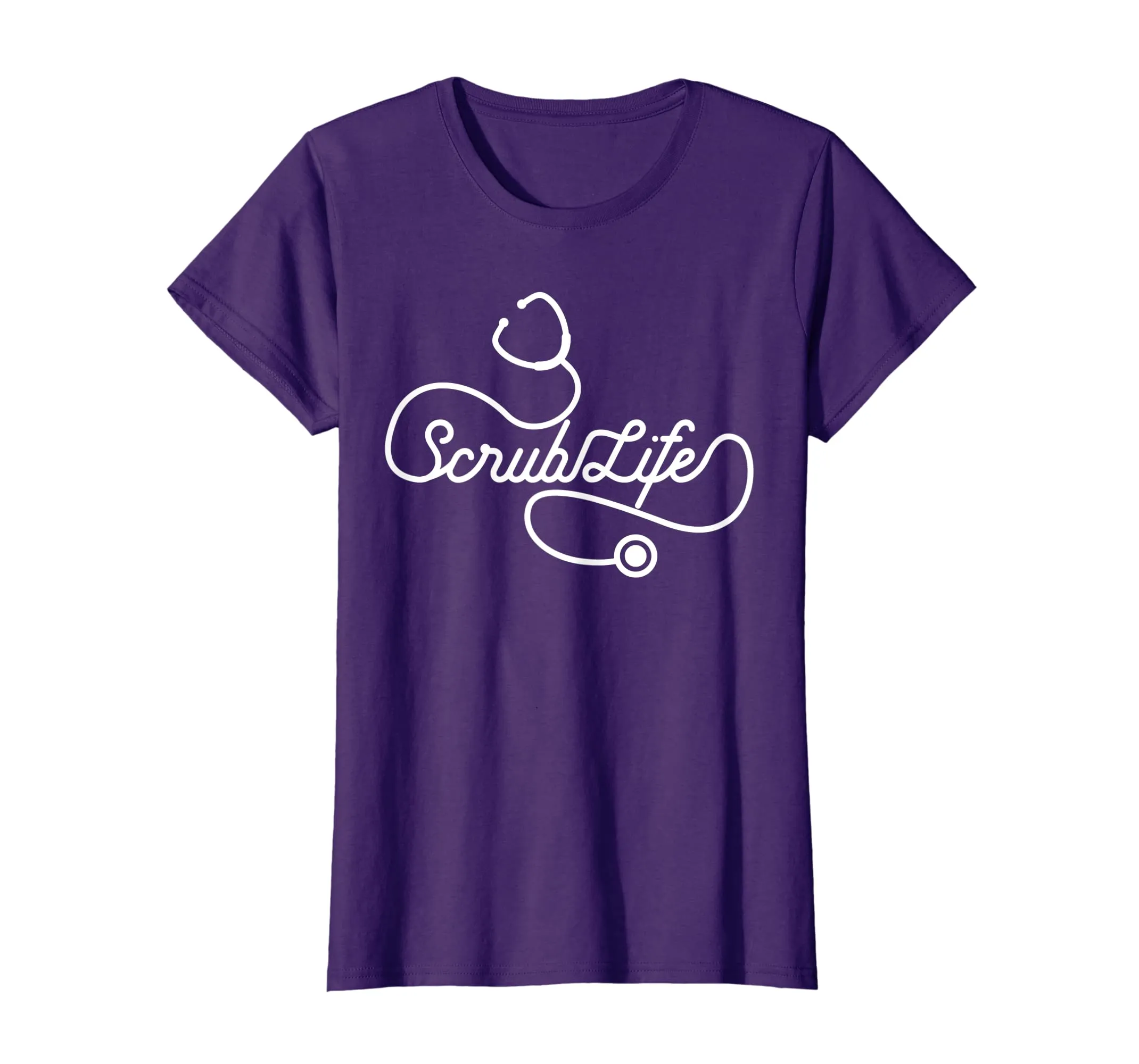 Scrub Life Nurse Stethoscope Passionate RN Gift TShirt Women