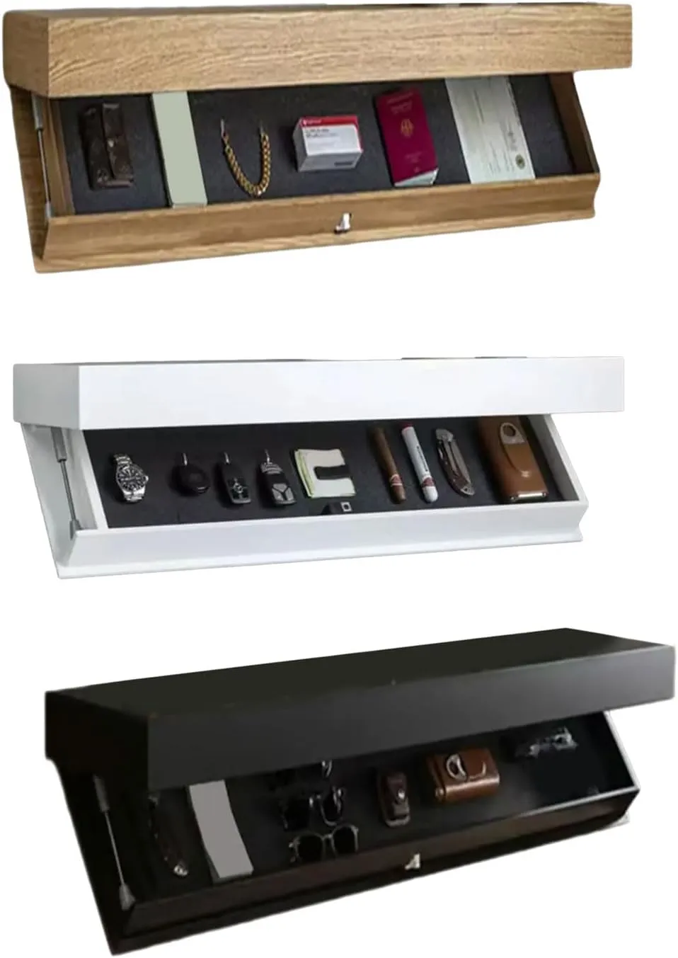 Secret Compartment Storage Box for Valuables and Privacy Wall Mounted Wine Cabinet Floating Shelf Concealed Furnitures