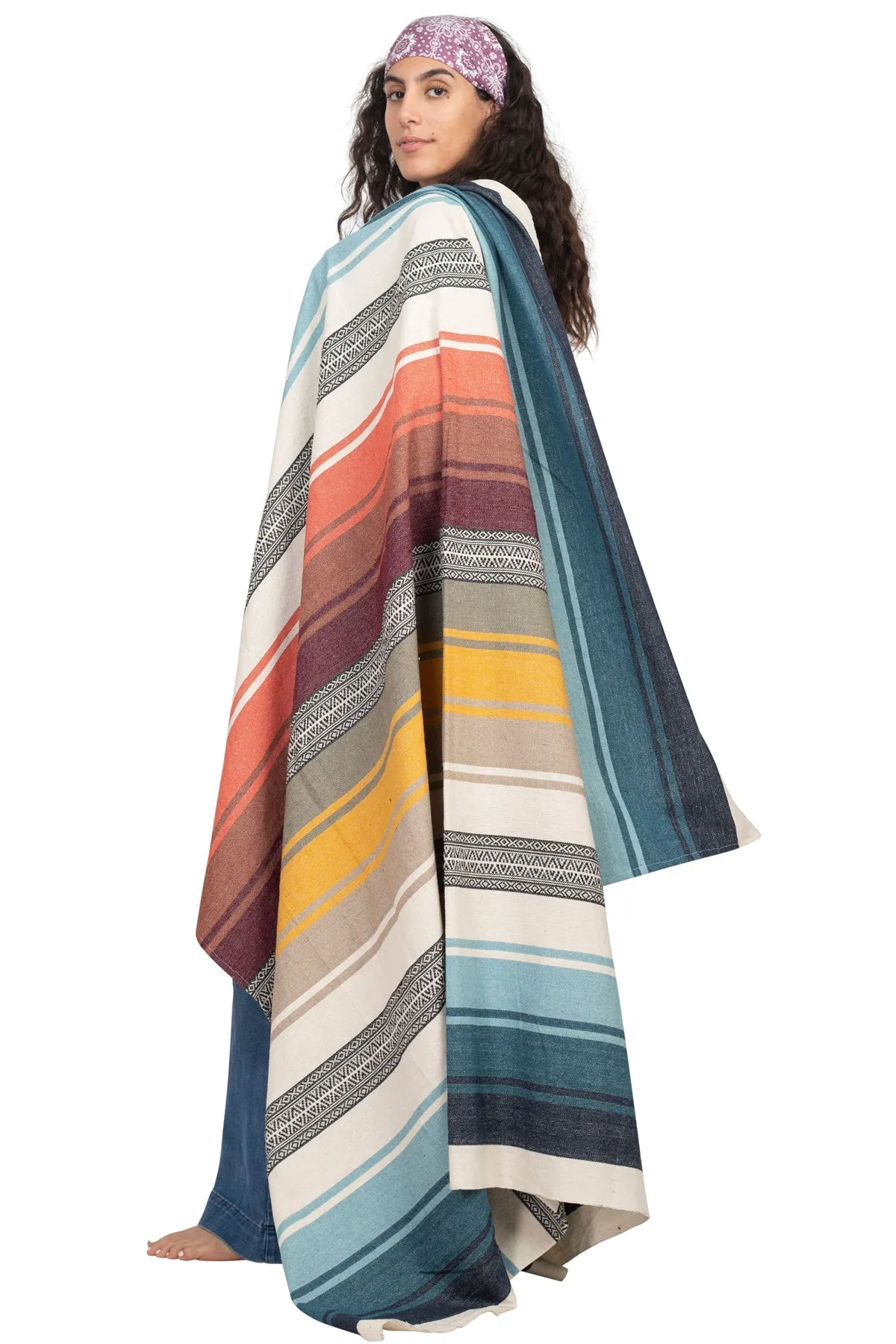 Serape Stripe Beach Blanket