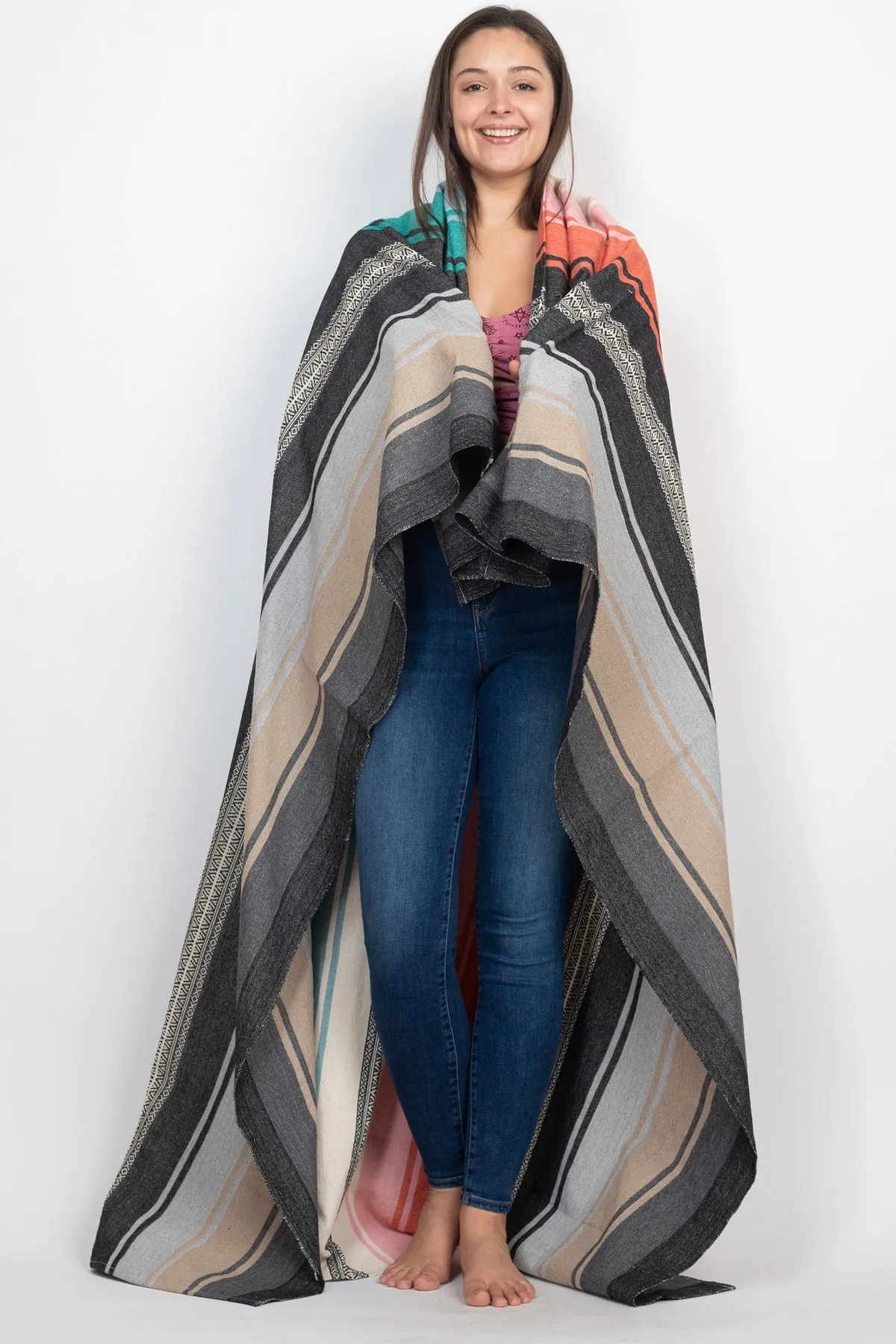 Serape Stripe Beach Blanket