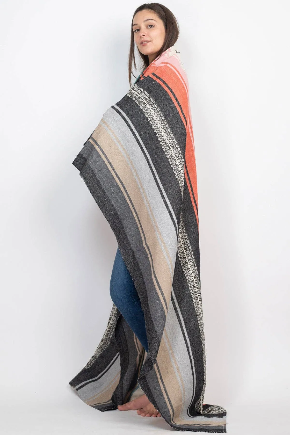 Serape Stripe Beach Blanket