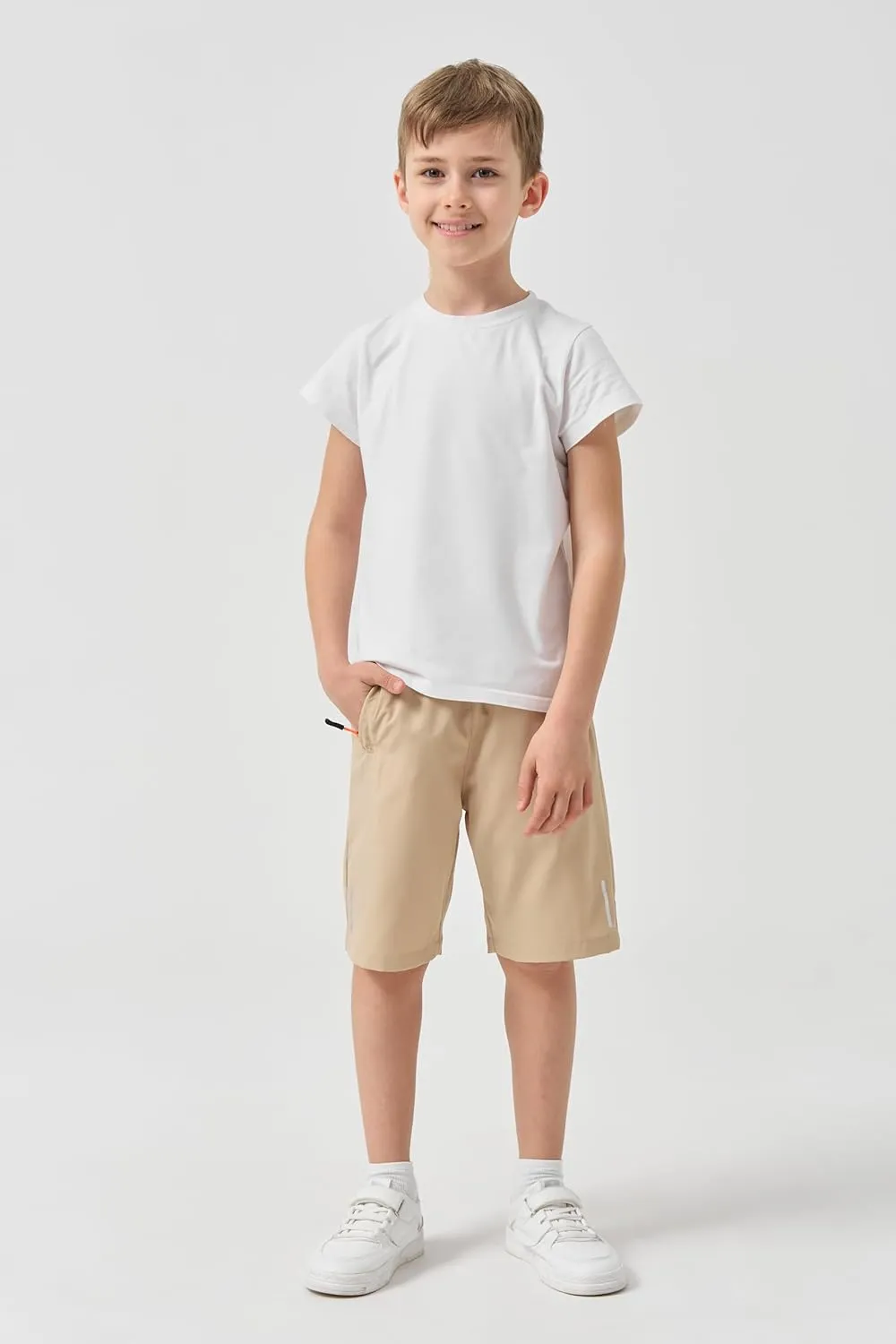 SHOOYING Boys Quick Dry Athletic Shorts Sets