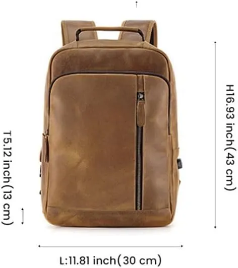 Shoulder Bag Men's Vintage Computer Bag Crazy Horse Leather Large Capacity Travel Shoulder Bag Man