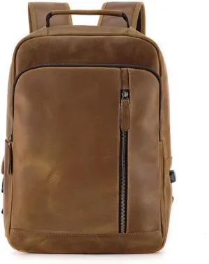 Shoulder Bag Men's Vintage Computer Bag Crazy Horse Leather Large Capacity Travel Shoulder Bag Man