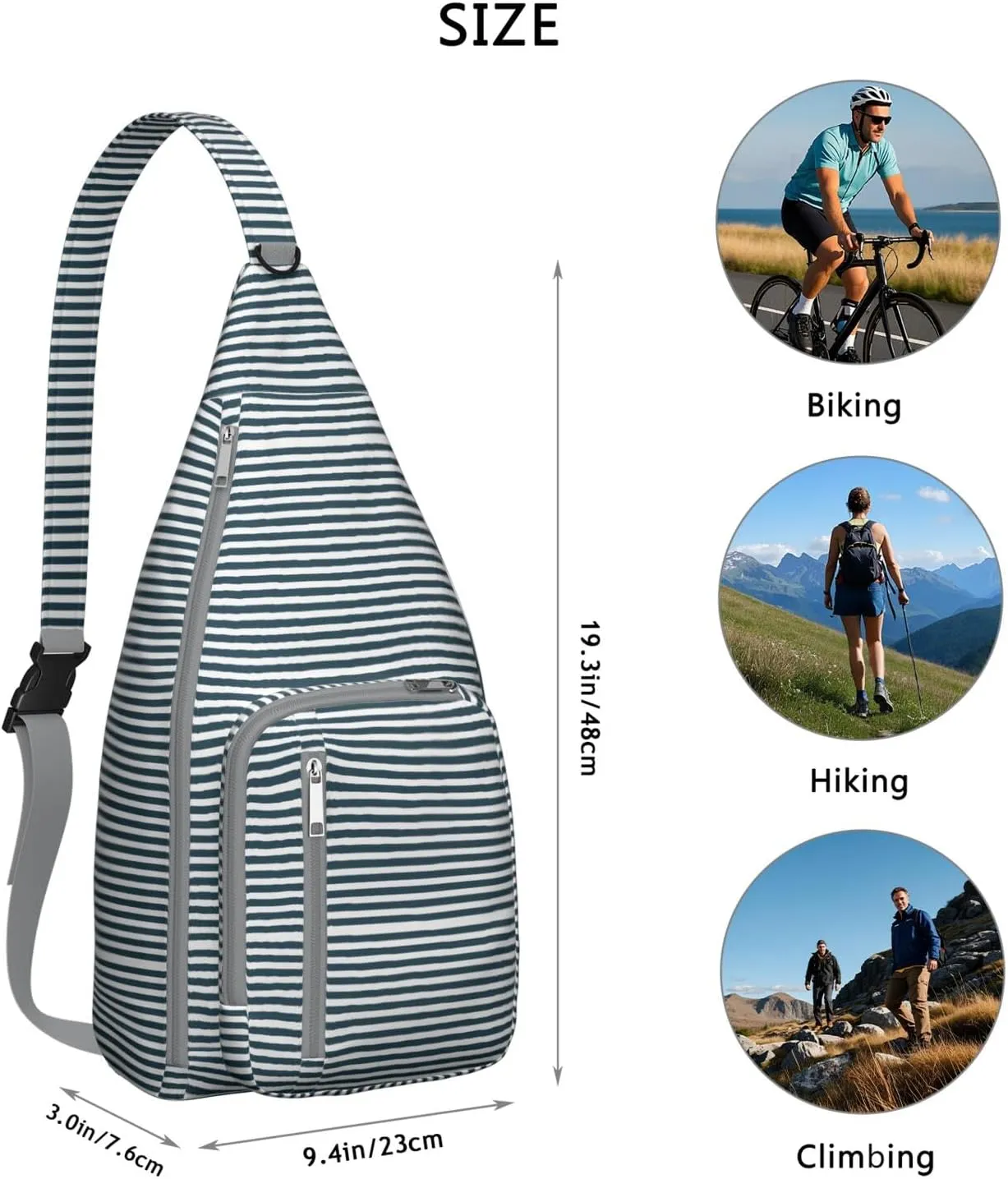 Shoulder Sling Crossbody Casual Chest Bag For Travel Sports Running,Backpack for Men & Women Lightweight Sports BagCrossbody Concealed Carry,Abstract Shoulder Bag Waterproof Chest Bag