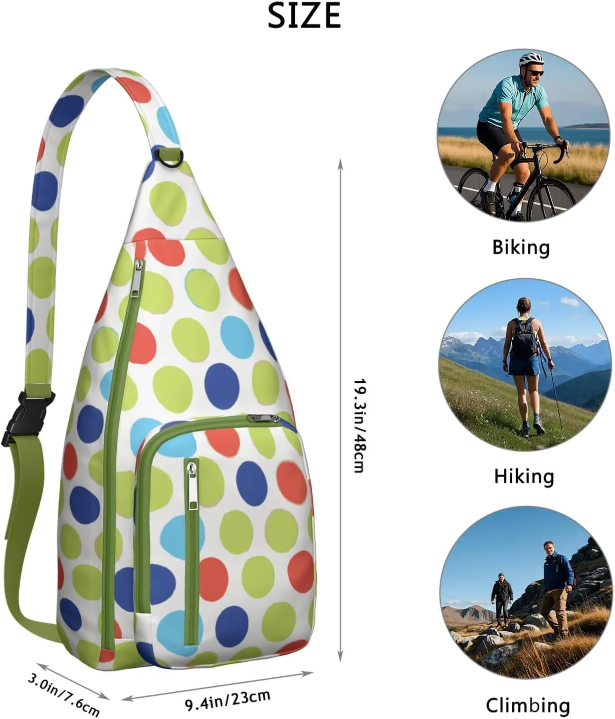 Shoulder Sling Crossbody Casual Chest Bag For Travel Sports Running,Backpack for Men & Women Lightweight Sports BagCrossbody Concealed Carry,Abstract Shoulder Bag Waterproof Chest Bag