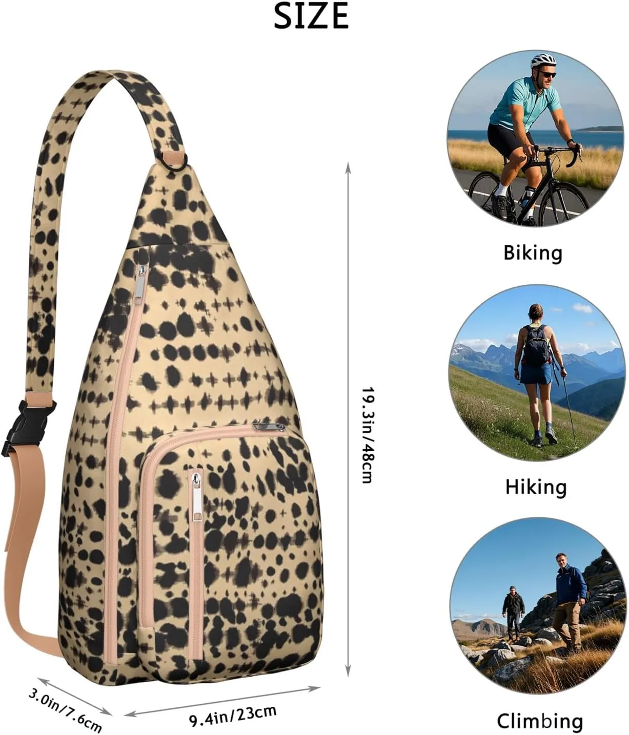 Shoulder Sling Crossbody Casual Chest Bag For Travel Sports Running,Backpack for Men & Women Lightweight Sports BagCrossbody Concealed Carry,Fashion Shoulder Bag Waterproof Chest Bag
