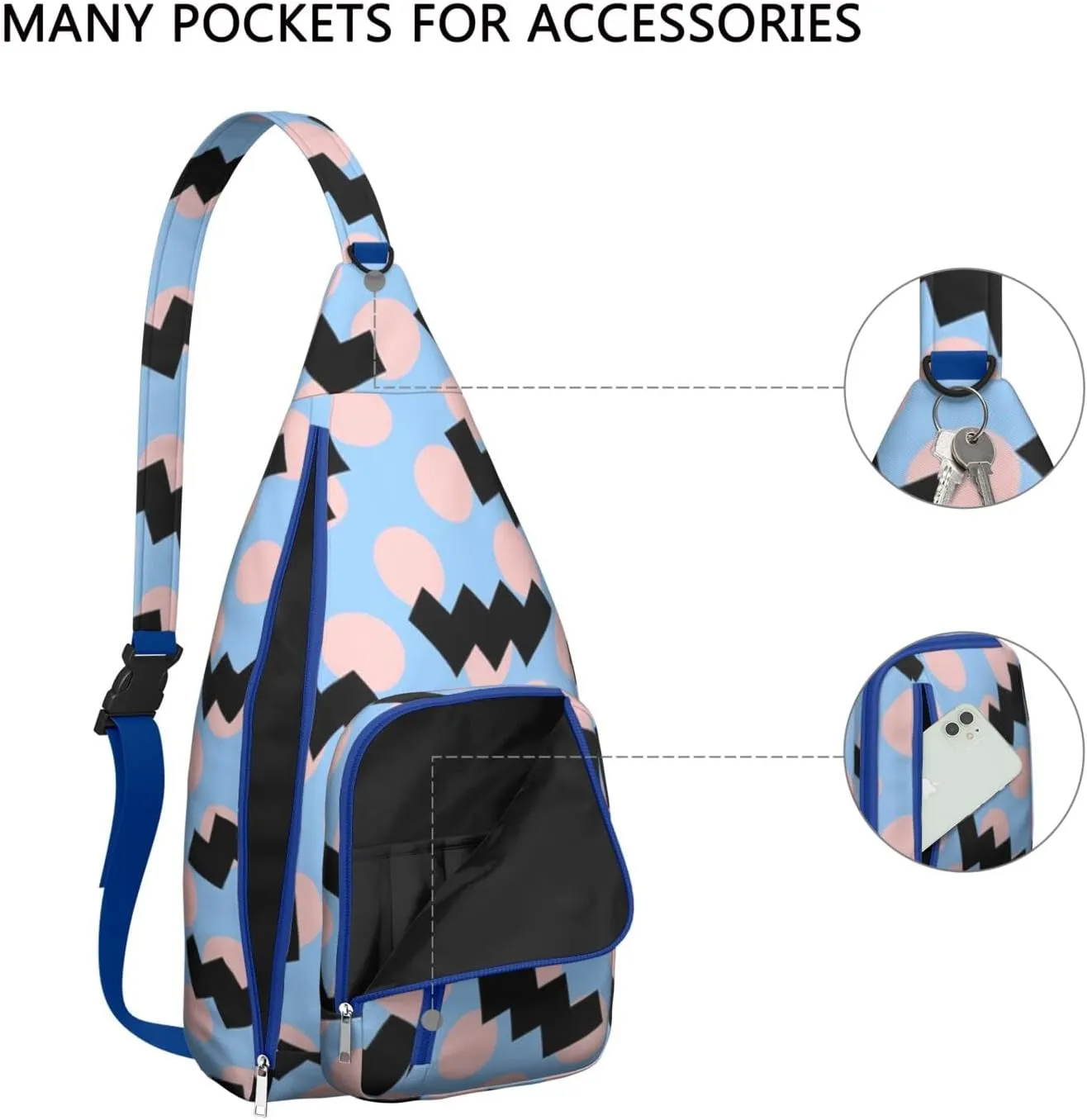 Shoulder Sling Crossbody Casual Chest Bag For Travel Sports Running,Backpack for Men & Women Lightweight Sports BagCrossbody Concealed Carry,Fashion Shoulder Bag Waterproof Chest Bag