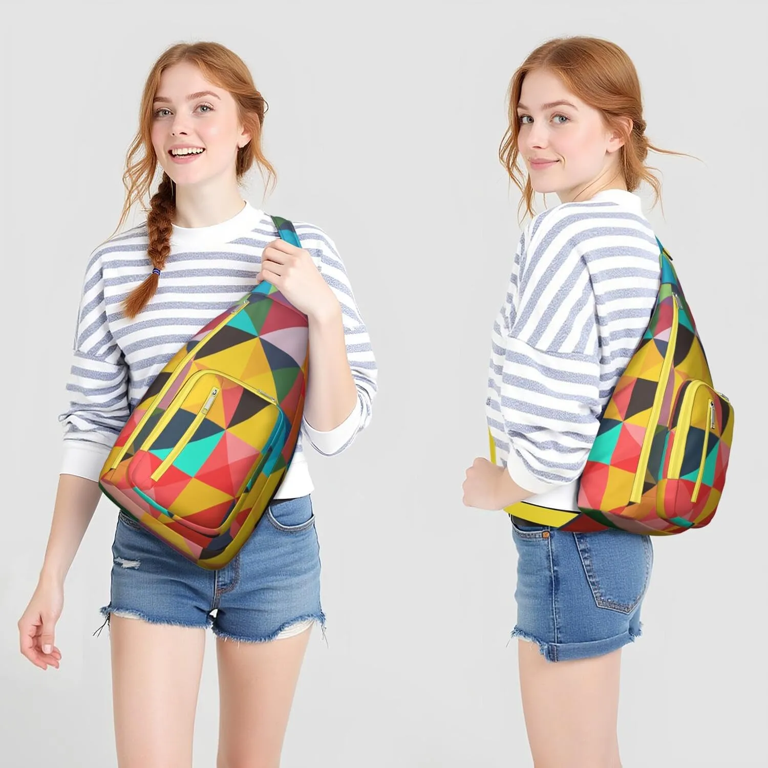 Shoulder Sling Crossbody Casual Chest Bag For Travel Sports Running,Backpack for Men & Women Lightweight Sports BagCrossbody Concealed Carry,Fashion Shoulder Bag Waterproof Chest Bag