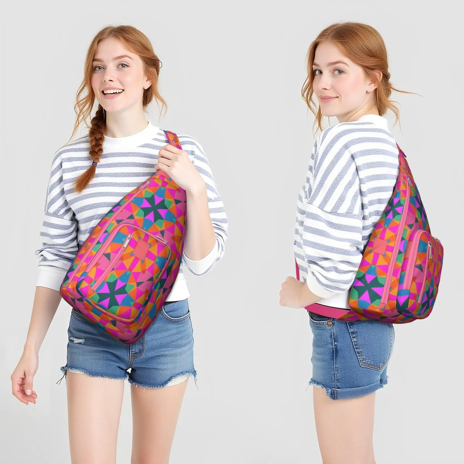 Shoulder Sling Crossbody Casual Chest Bag For Travel Sports Running,Backpack for Men & Women Lightweight Sports BagCrossbody Concealed Carry,Fashion Shoulder Bag Waterproof Chest Bag