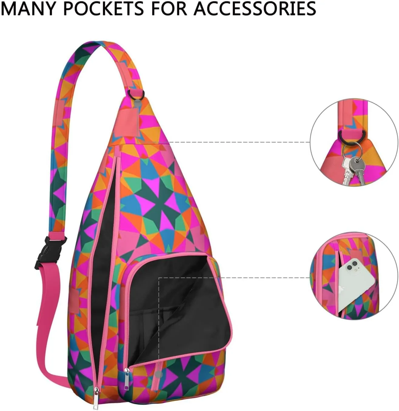 Shoulder Sling Crossbody Casual Chest Bag For Travel Sports Running,Backpack for Men & Women Lightweight Sports BagCrossbody Concealed Carry,Fashion Shoulder Bag Waterproof Chest Bag