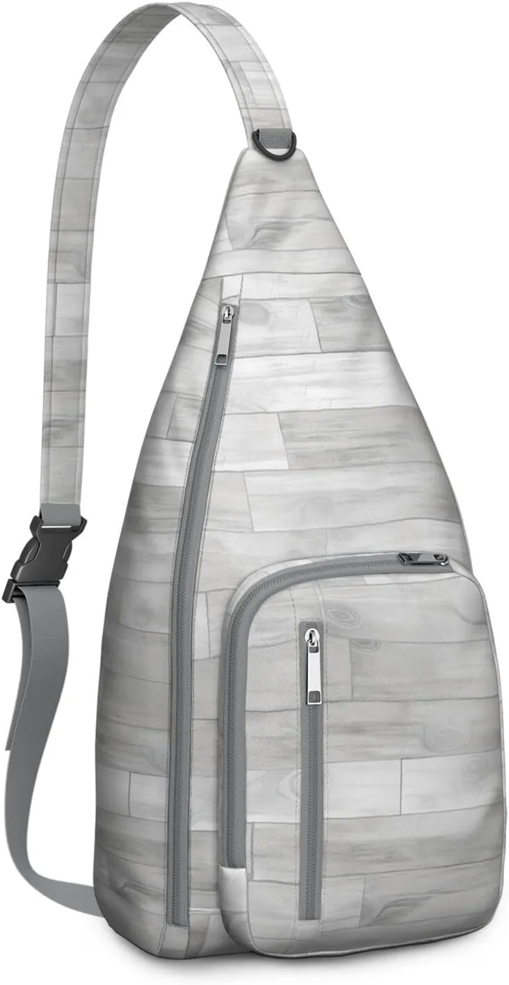 Shoulder Sling Crossbody Casual Chest Bag For Travel Sports Running,Backpack for Men & Women Lightweight Sports BagCrossbody Concealed Carry,Wood Shoulder Bag Waterproof Chest Bag
