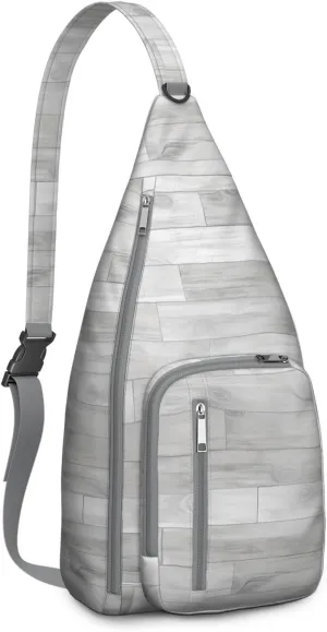 Shoulder Sling Crossbody Casual Chest Bag For Travel Sports Running,Backpack for Men & Women Lightweight Sports BagCrossbody Concealed Carry,Wood Shoulder Bag Waterproof Chest Bag