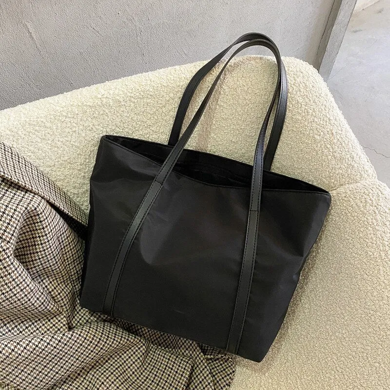 Simple Solid Color Shoulder Bag
