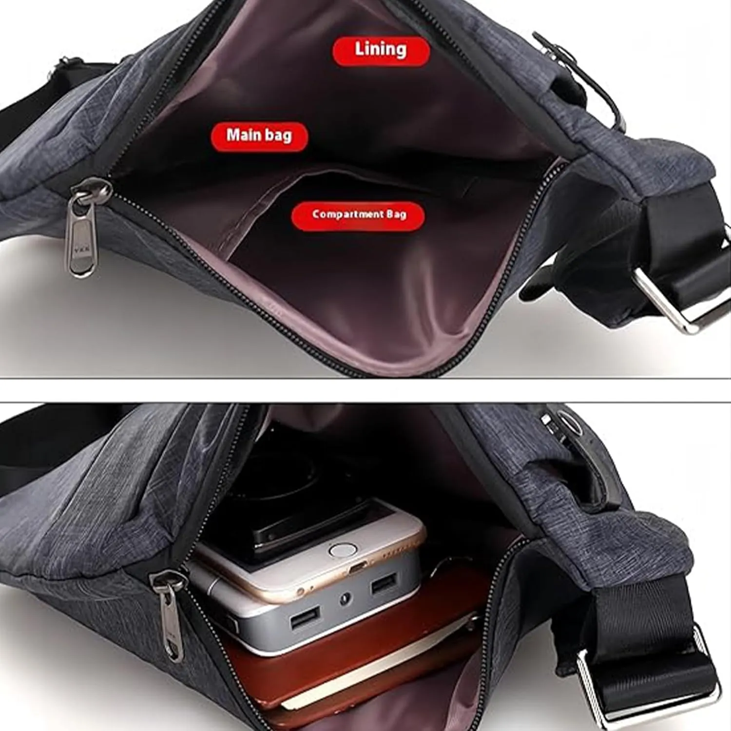 Simplify Living Cross Body Bag, Slim And Safe Anti-Theft Crossbody Bag, for Going Out, City, Burglary, Life, Work