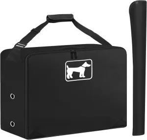 SIRUITON Dog Playpen Storage Bag, Fits 40" H 8 Panels and 9 Stakes，Suitable for Foldable Exercise Pet Playpen, Dog Fence Travel Bag, with Reinforcing Plate & Shoulder