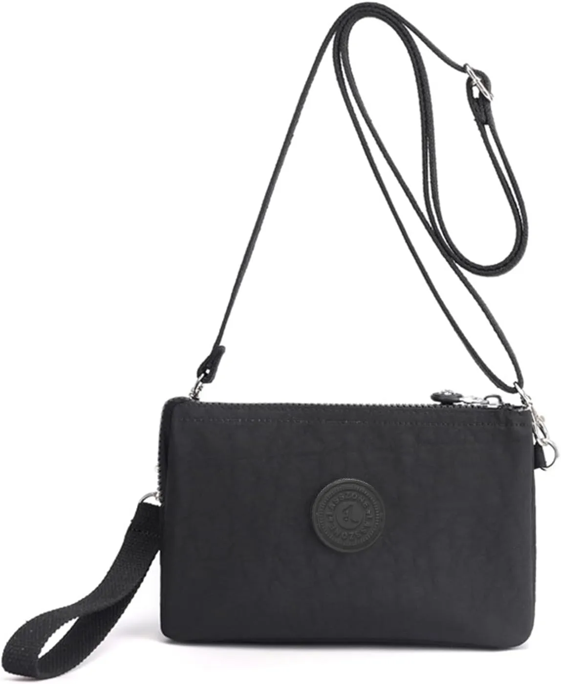 Small Crossbody Bag for Women Lightweight Nylon Shoulder Handbag Multi Pocket Clutch Purse Mobile Phone Bag