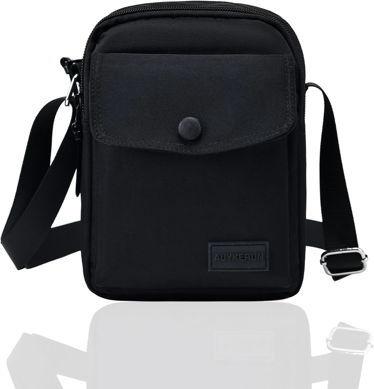 Small Nylon Crossbody Bags for Women with Adjustable Strap, Mini Purse, Shoulder Bag Traveling Workout(Black) ﻿