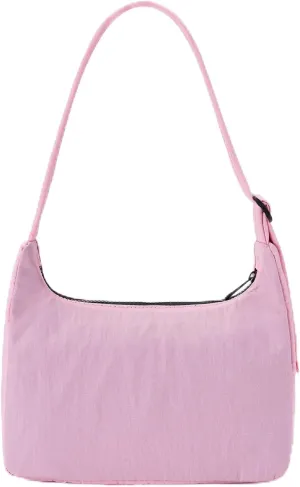 Small Nylon Shoulder Bag for Women Mini Crescent Purse with Adjustable Quilted Strap for Travel Casual Everyday