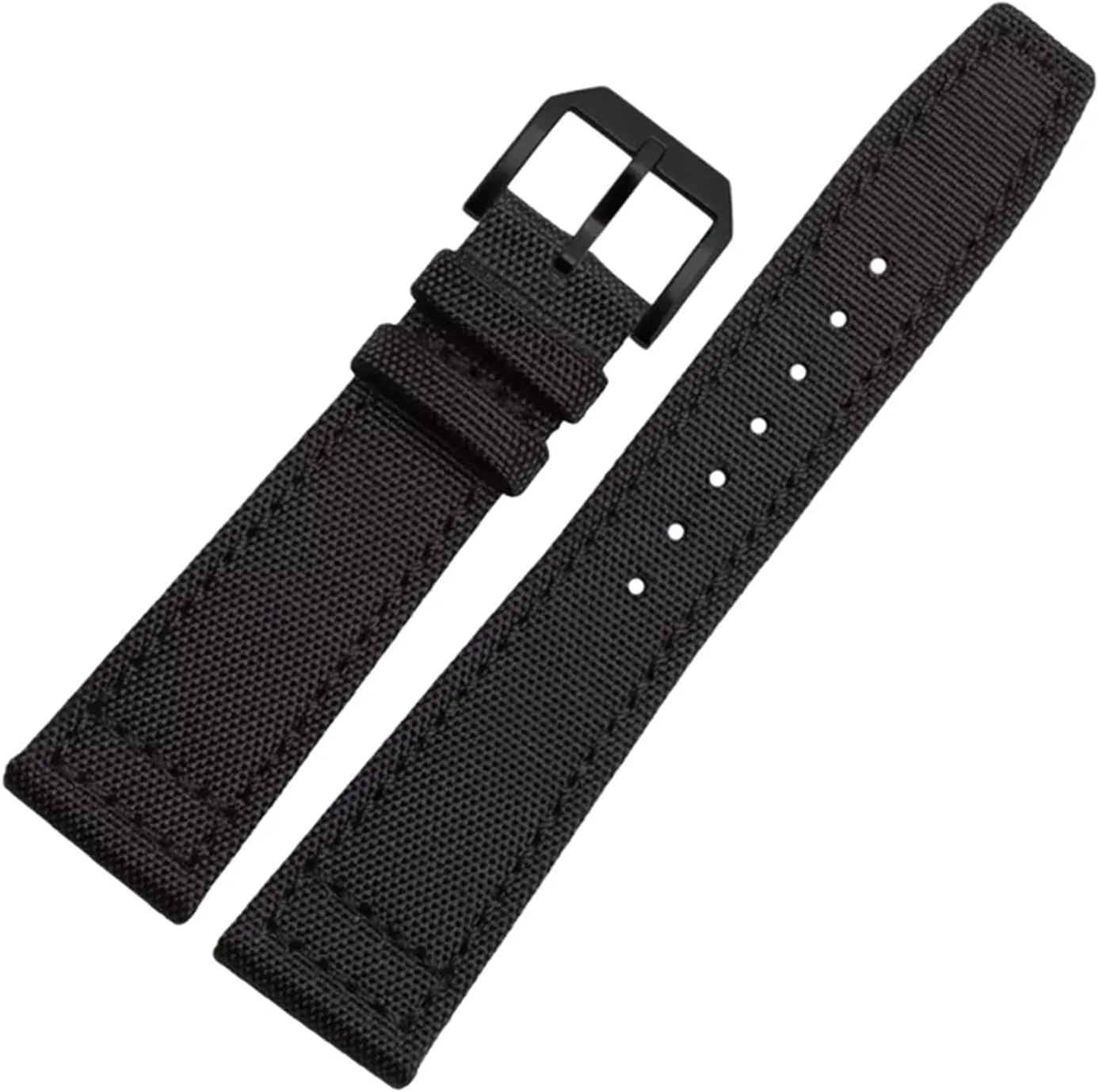 Smartwatch Bands,Universal Strap,20/21/22mm Men Military Sports Nylon Canvas Watchband Polished Pin Clasp Watch Bracelet Wristband