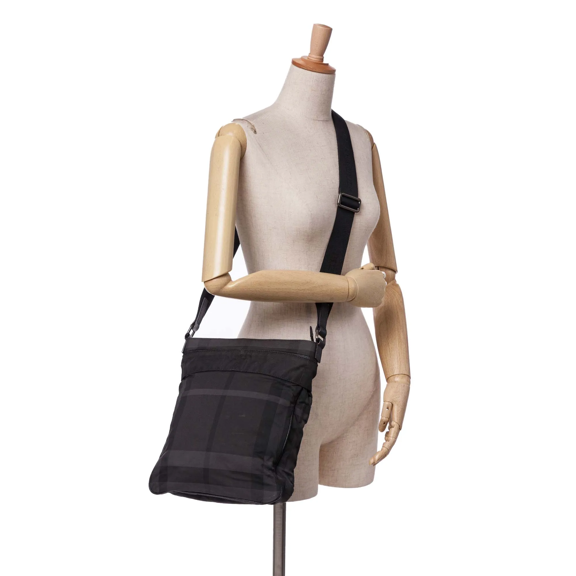 Smoke Check Nylon Crossbody