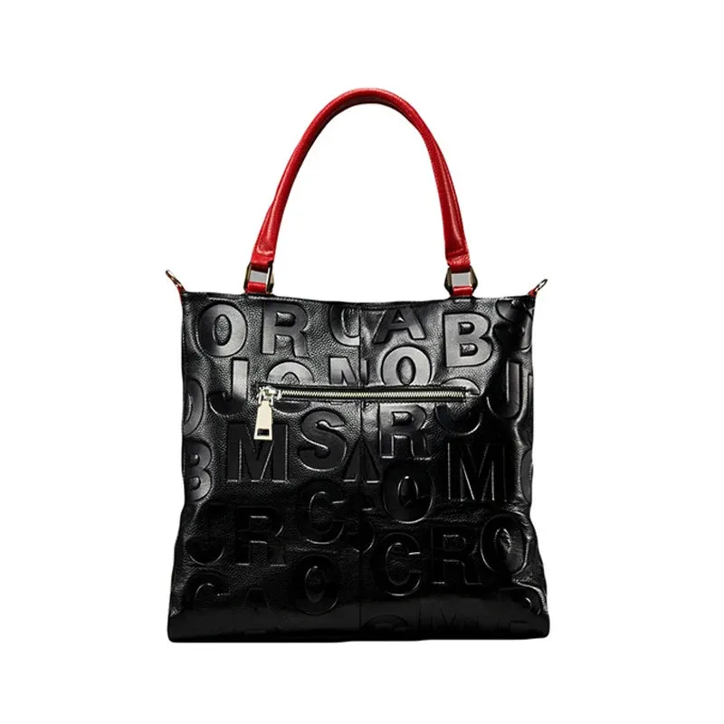 Soft Cowhide Large Capacity Handbag