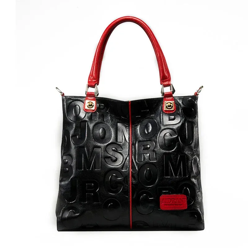 Soft Cowhide Large Capacity Handbag