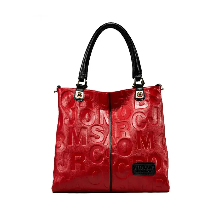Soft Cowhide Large Capacity Handbag