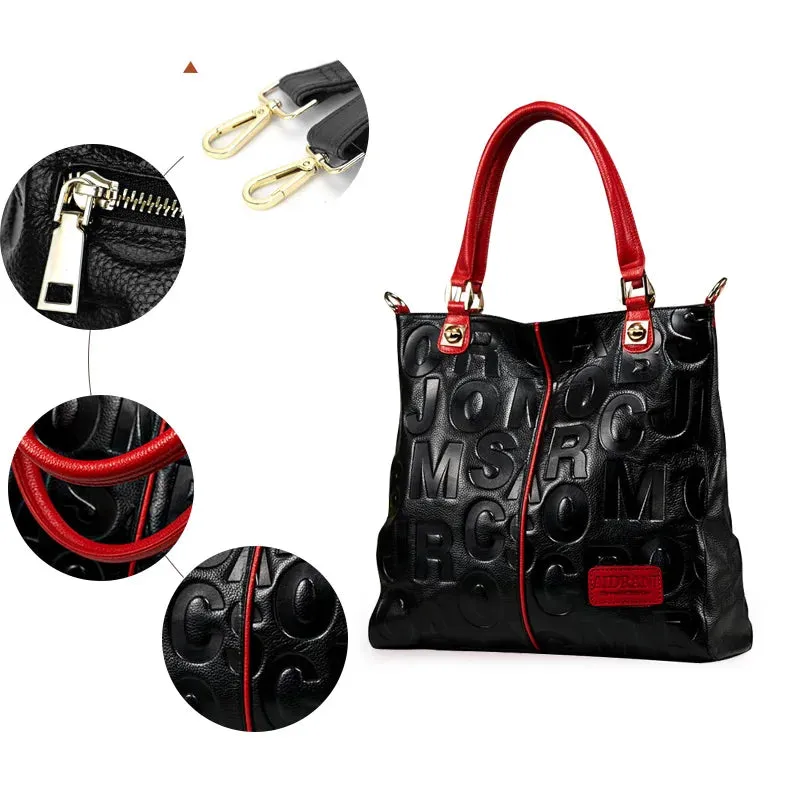 Soft Cowhide Large Capacity Handbag