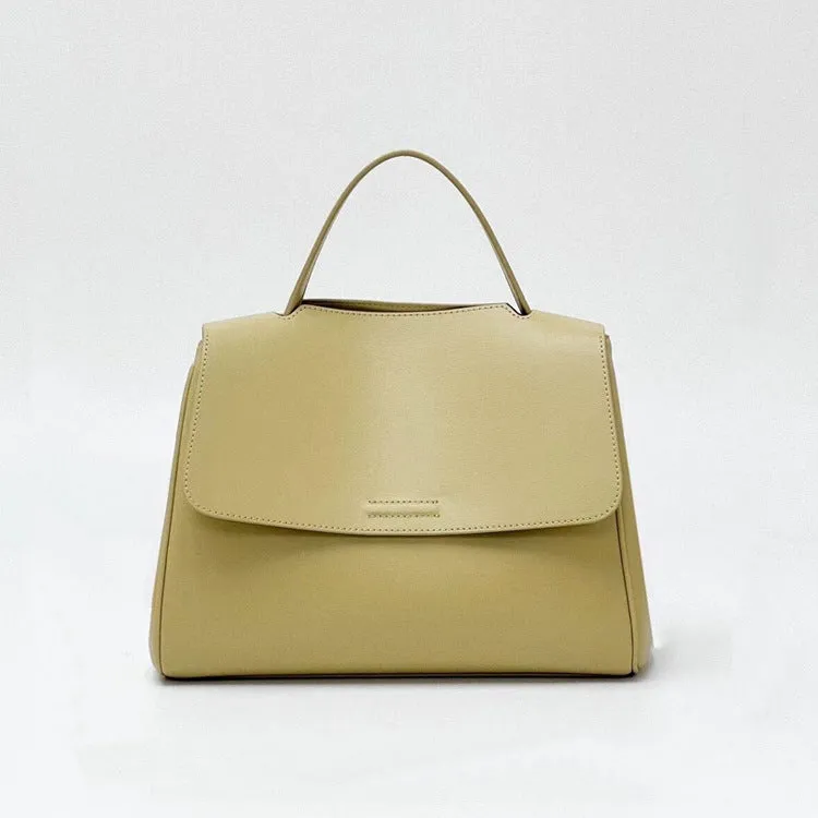 Soft leather messenger bag, genuine leather women's bag, large-capacity bag, women's autumn new tote bag, shoulder messenger bag, underarm bag.