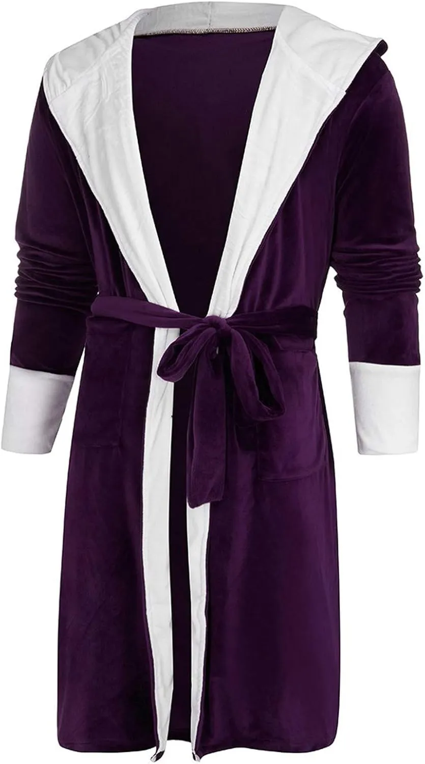 Soft Lightweight Robes for Women Button Up Pajamas Women Plus Size Womens Zip Front Robe Robes Fuzzy Hood