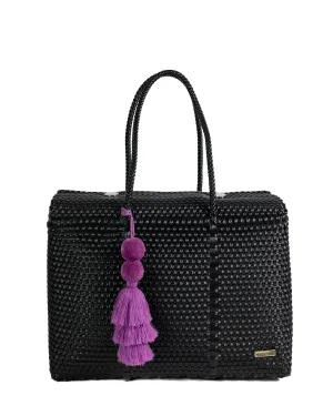 Solid Black Overnight Duffle