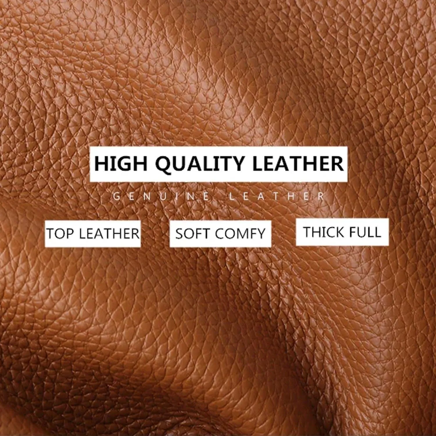 Solid Color Simple Genuine Leather Shoulder Bag,Large Capacity Simple Casual Leather Shoulder Bag (Black)