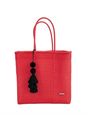 Solid Red Jumbo Tote