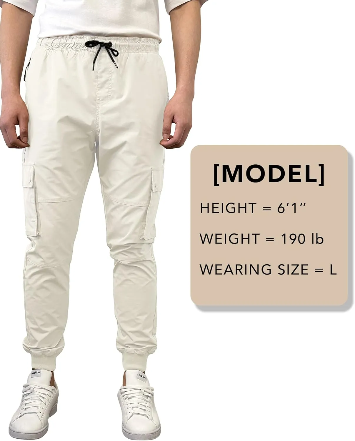 Southpole Men's Lightweight Quick Dry Cargo Nylon Jogger Pants