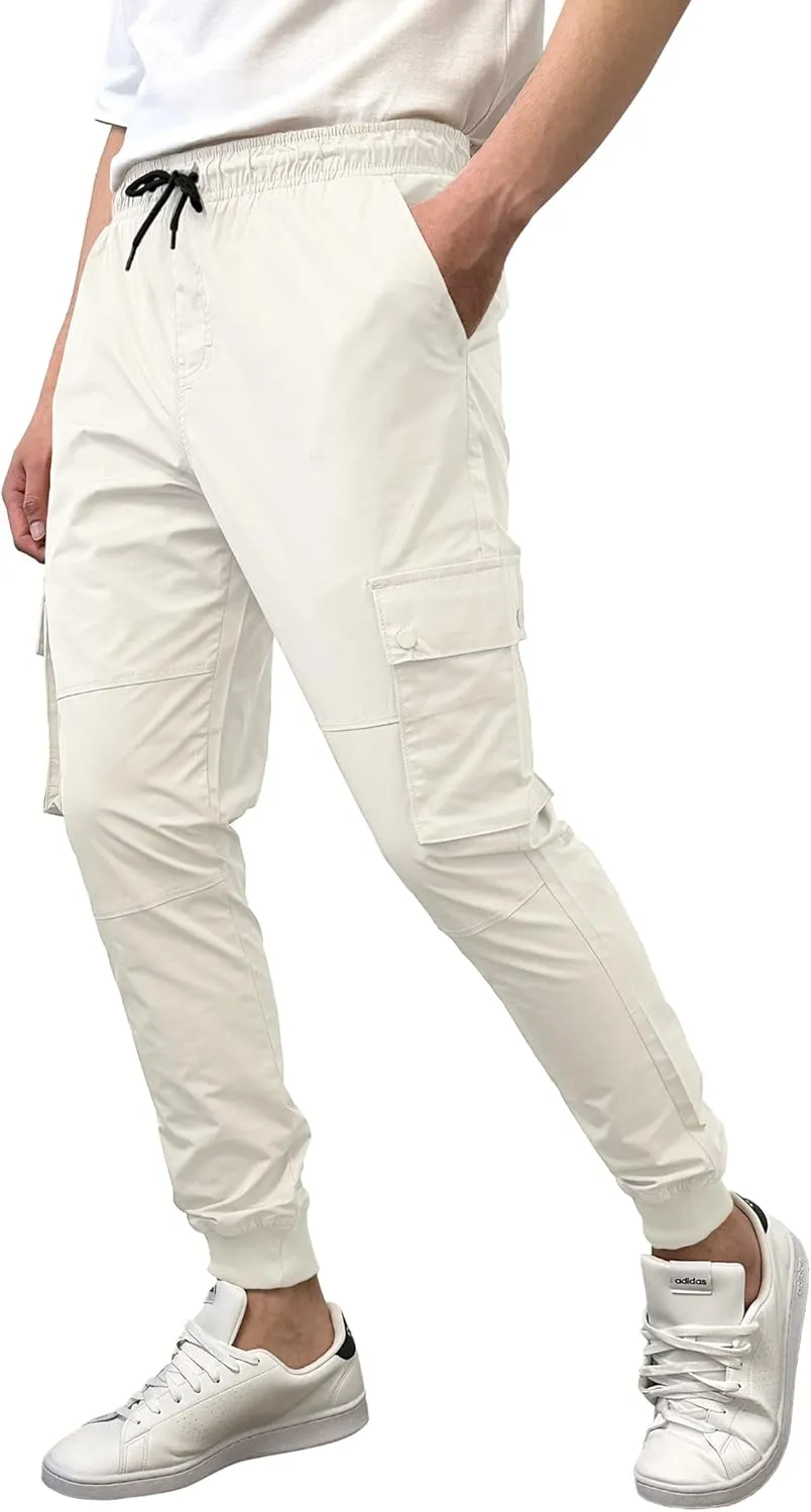 Southpole Men's Lightweight Quick Dry Cargo Nylon Jogger Pants