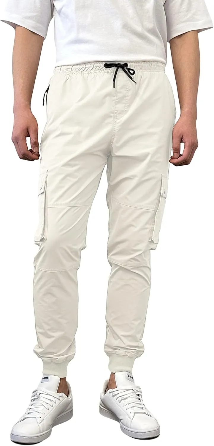 Southpole Men's Lightweight Quick Dry Cargo Nylon Jogger Pants