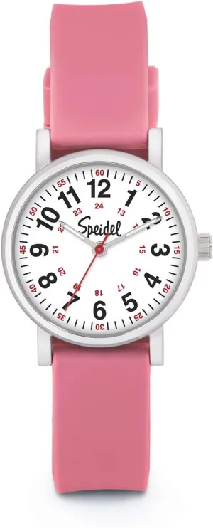 Speidel Scrub Petite Watch Made for Doctors, Nurses, EMT, Surgeons and Students w/Red Second Hand in Scrub Matching Colors